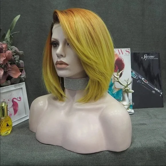 Ladies women’s Swiss lace front wig